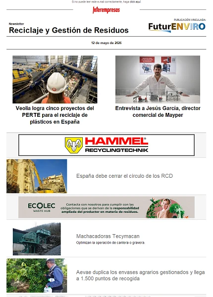 Newsletter Reciclaje y Gestión de Residuos Newsletter Reciclaje y Gestión de Residuos