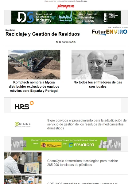 Newsletter Reciclaje y Gestión de Residuos