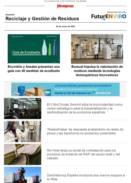 Newsletter Reciclaje y Gestión de Residuos