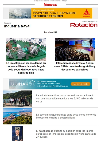 Newsletter Construcción Naval