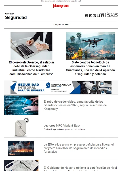 Newsletter Seguridad Newsletter Seguridad
