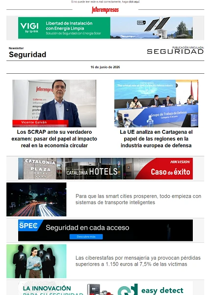 Newsletter Seguridad