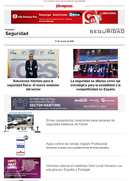Newsletter Seguridad Newsletter Seguridad