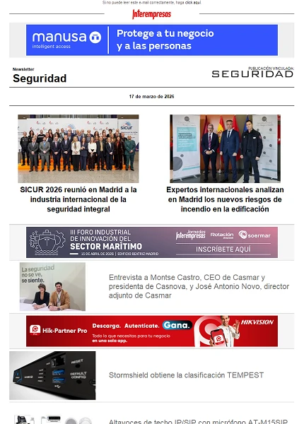 Newsletter Seguridad