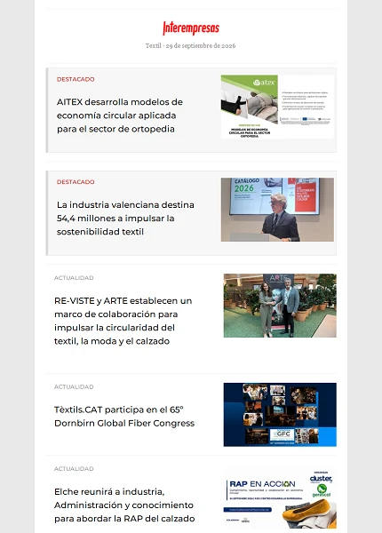 Newsletter Textil Newsletter Textil