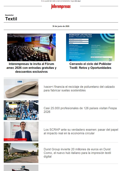 Newsletter Textil Newsletter Textil