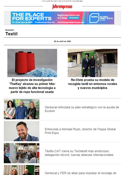 Newsletter Textil