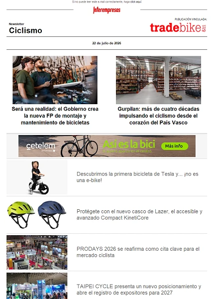 Newsletter TradeBike