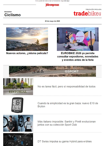 Newsletter TradeBike