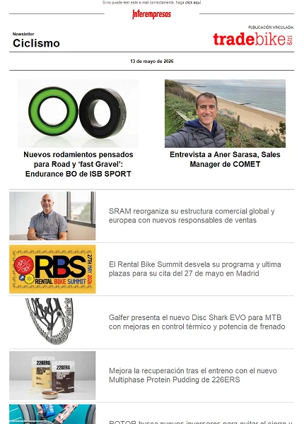 Newsletter TradeBike
