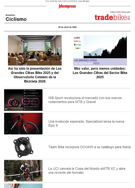 Newsletter TradeBike