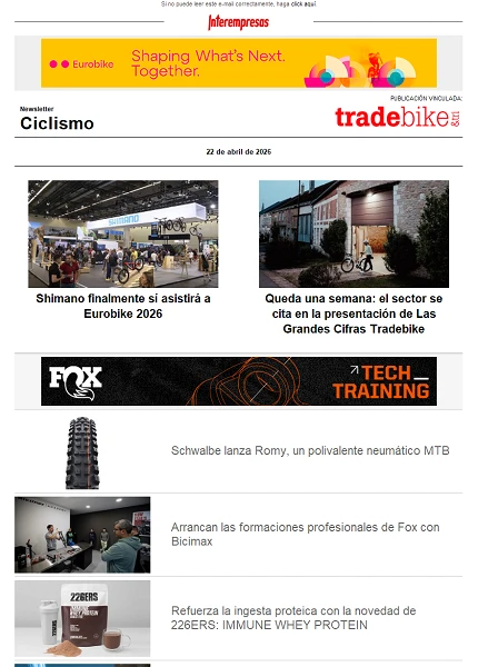 Newsletter TradeBike