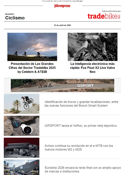 Newsletter TradeBike