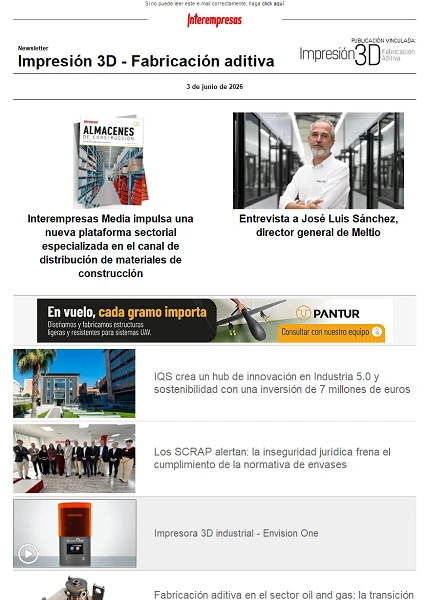 Newsletter Impresión 3D / Fabricación aditiva
