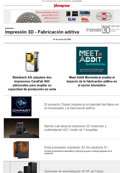 Impresi�n 3D - Fabricaci�n aditiva