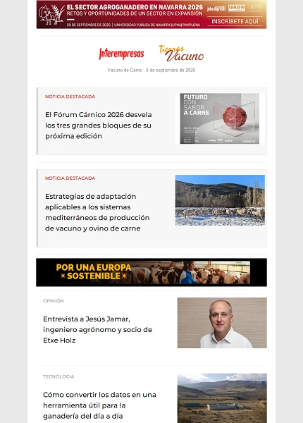 Newsletter Vacuno de Carne