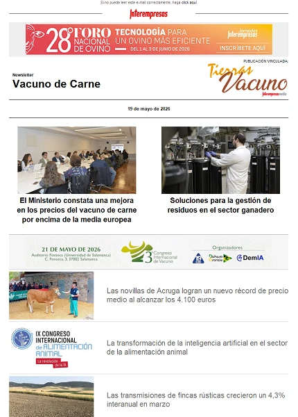 Newsletter Vacuno de Carne
