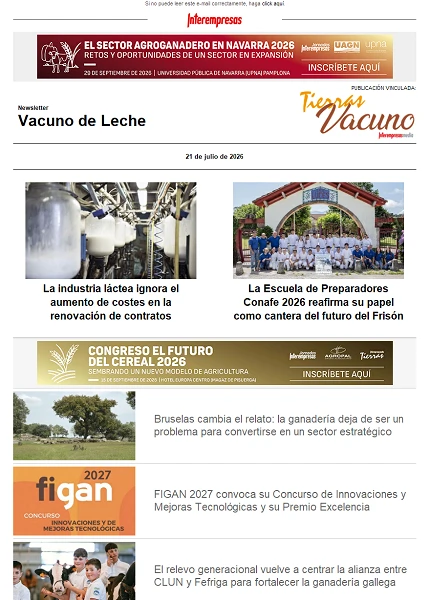 Newsletter Vacuno de Leche Newsletter Vacuno de Leche