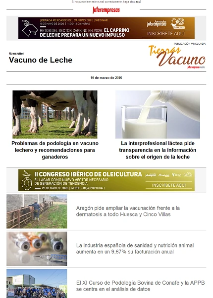 Newsletter Vacuno de Leche