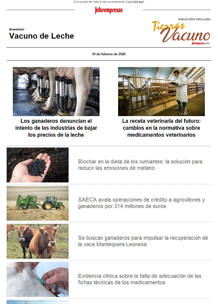 Newsletter Vacuno de Leche