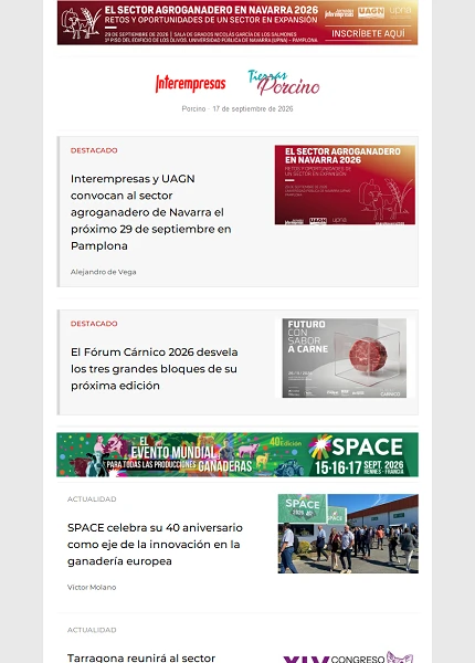 Newsletter Porcino