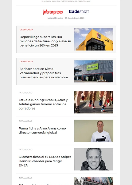 Newsletter TradeSport Newsletter TradeSport