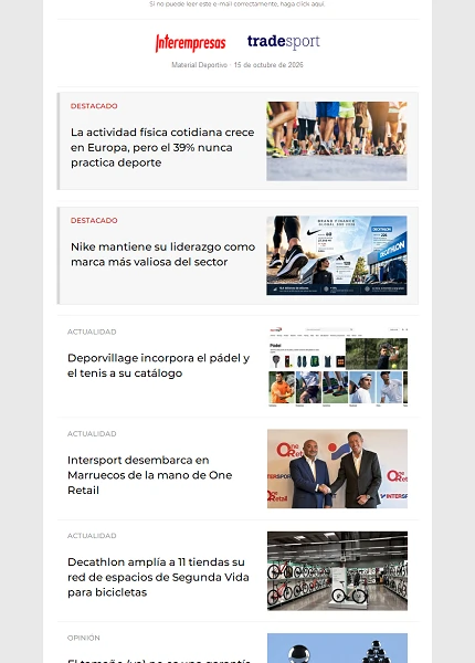 Newsletter TradeSport Newsletter TradeSport