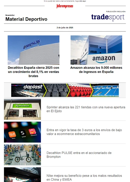 Newsletter TradeSport Newsletter TradeSport