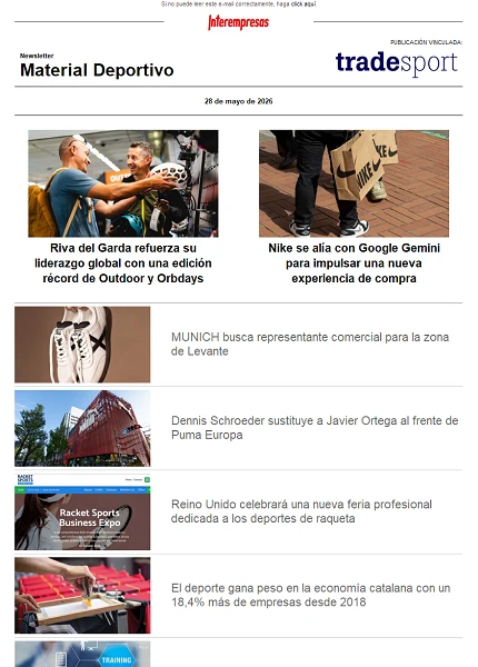Newsletter TradeSport Newsletter TradeSport