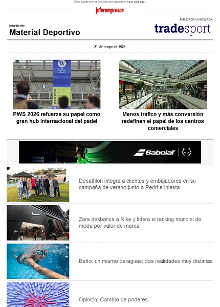 Newsletter TradeSport Newsletter TradeSport