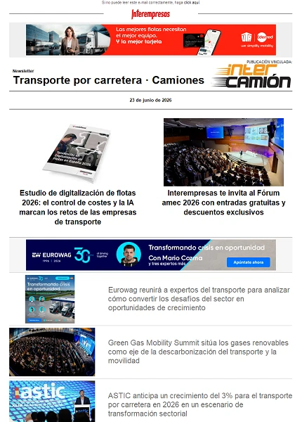 Newsletter Transporte por Carretera · Camiones Newsletter Transporte por Carretera · Camiones