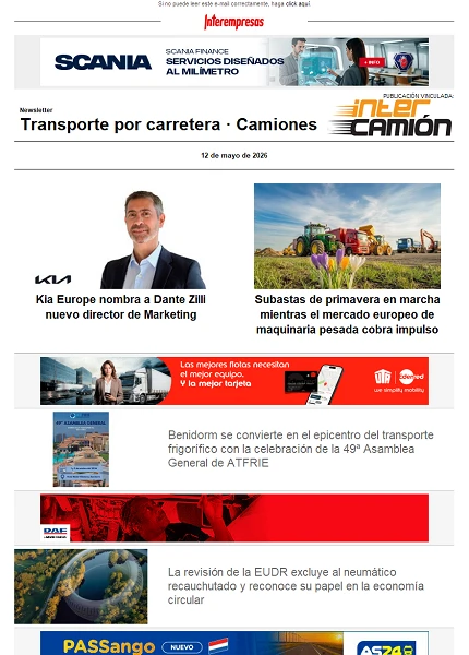 Newsletter Transporte por Carretera · Camiones Newsletter Transporte por Carretera · Camiones