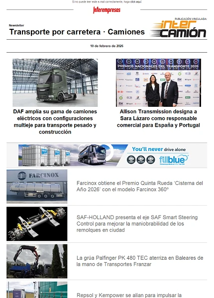 Newsletter Transporte por Carretera · Camiones