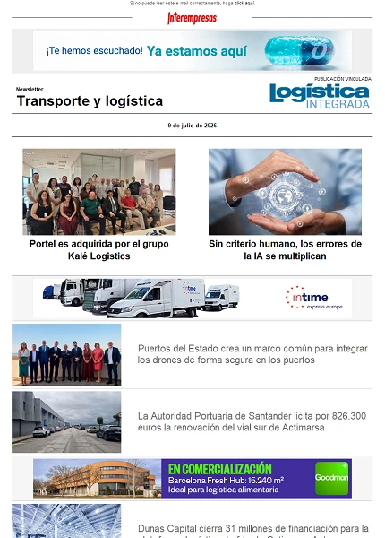 Newsletter Transporte y logística Newsletter Transporte y logística