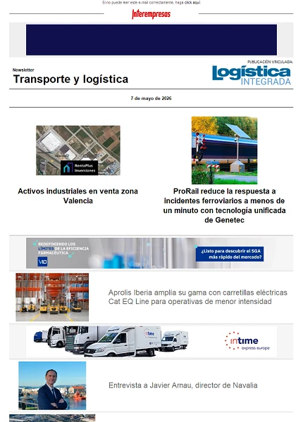 Newsletter Transporte y logística