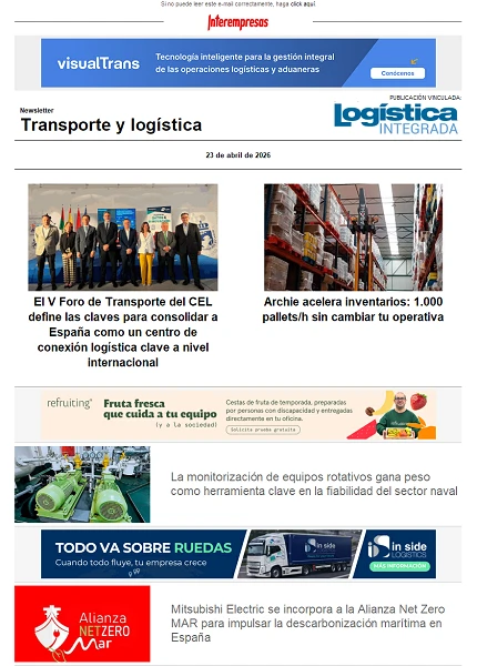 Newsletter Transporte y logística