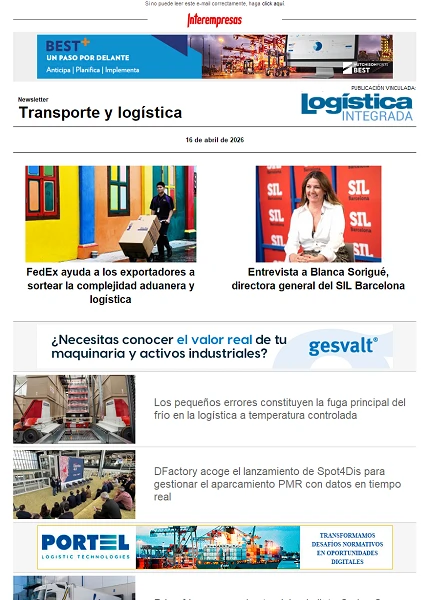 Newsletter Transporte y logística