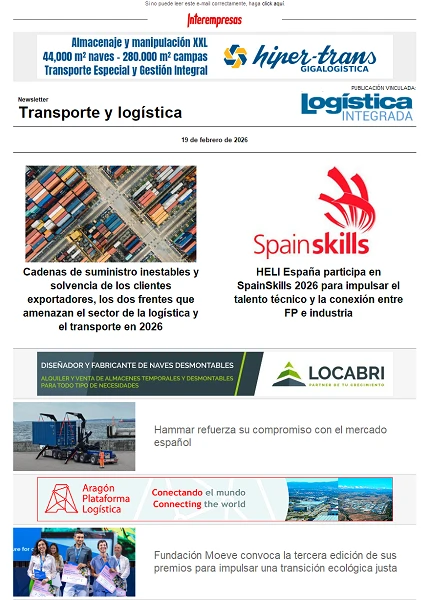 Newsletter Transporte y logística