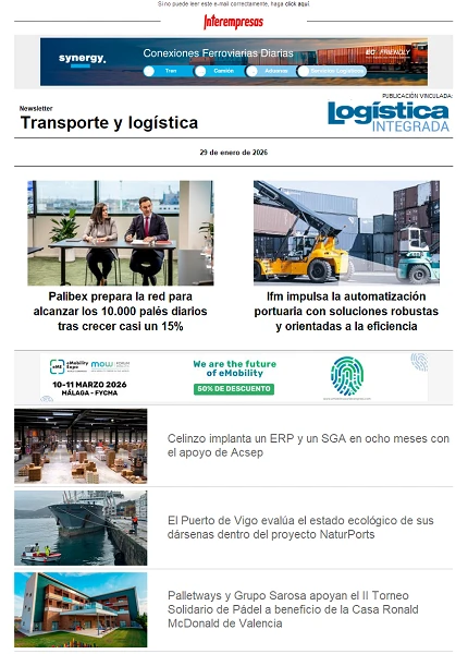 Newsletter Transporte y logística Newsletter Transporte y logística