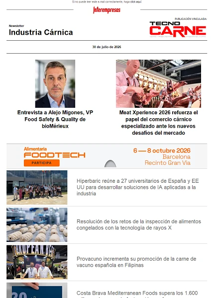 Newsletter Industria Cárnica Newsletter Industria Cárnica