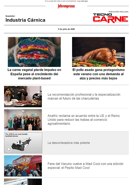 Newsletter Industria Cárnica