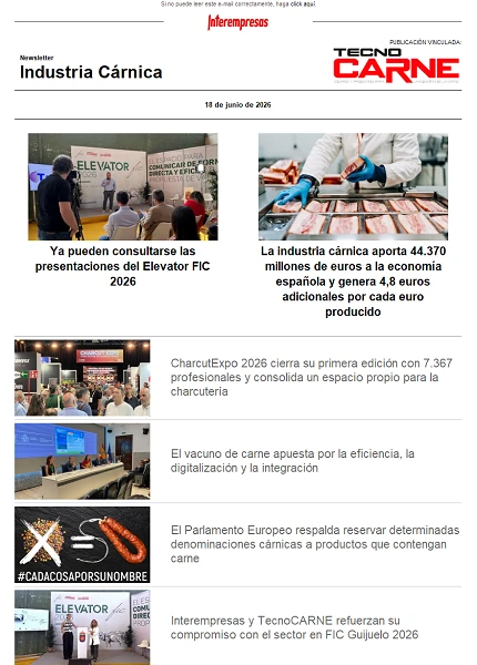 Newsletter Industria Cárnica