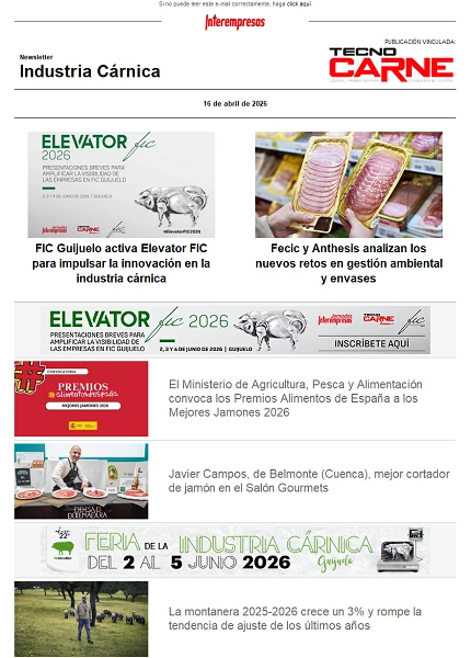 Newsletter Industria Cárnica