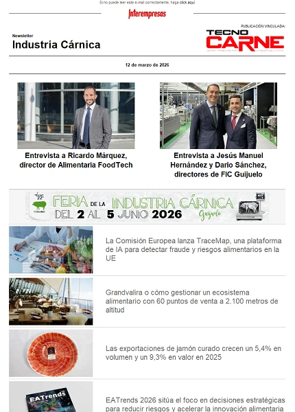 Newsletter Industria Cárnica