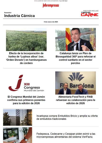Newsletter Industria Cárnica