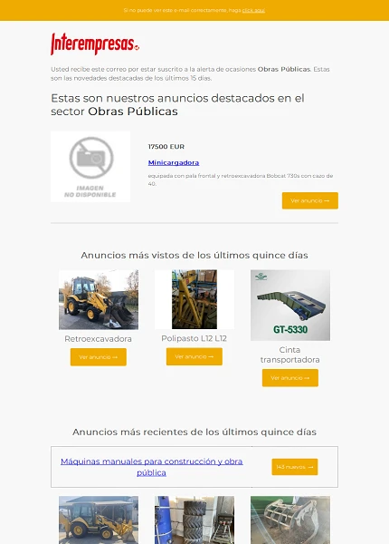 Alerta ocasiones Obras P�blicas