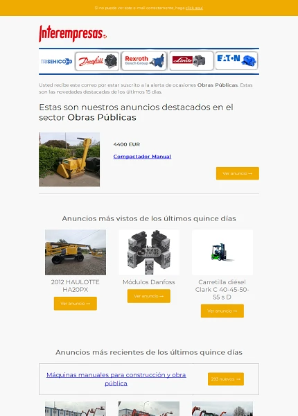 Alerta ocasiones Obras P�blicas