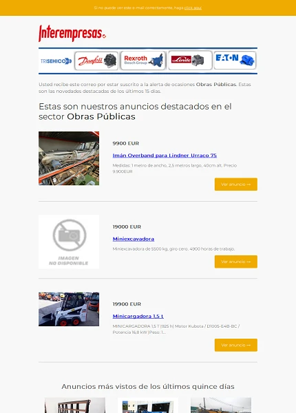 Alerta ocasiones Obras P�blicas