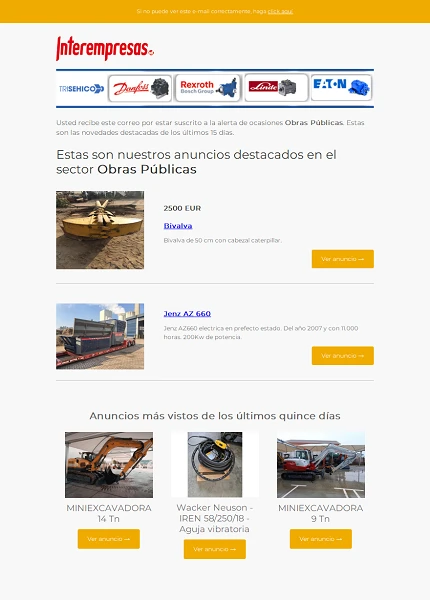 Alerta ocasiones Obras P�blicas