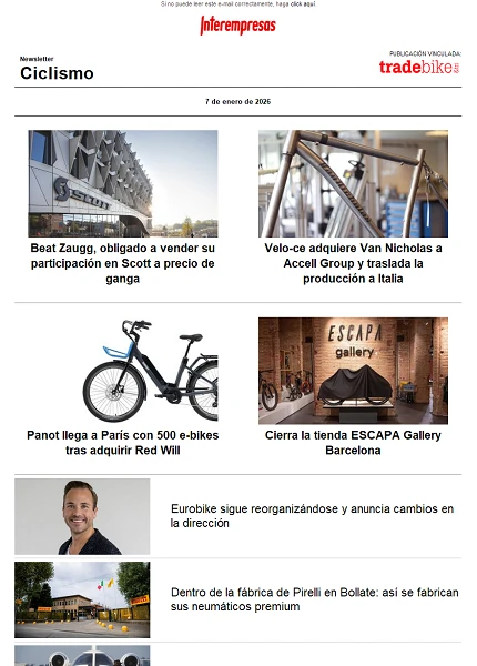 Newsletter TradeBike